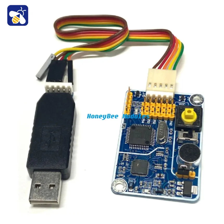 Non-Person Specific Voice Recognition Module Voice Control Escape Room Voice Module ASR MO8-B 3m recognition distance