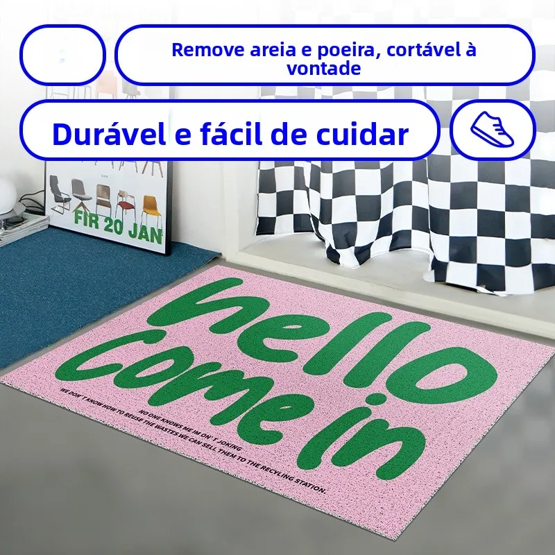 メンテナンスフリー-ポーカー-ハロー-ドアマット-カスタマイズ可能なサイズ-耐摩耗性-防汚性-ホームエントランスマット-滑り止めフロアラグ
