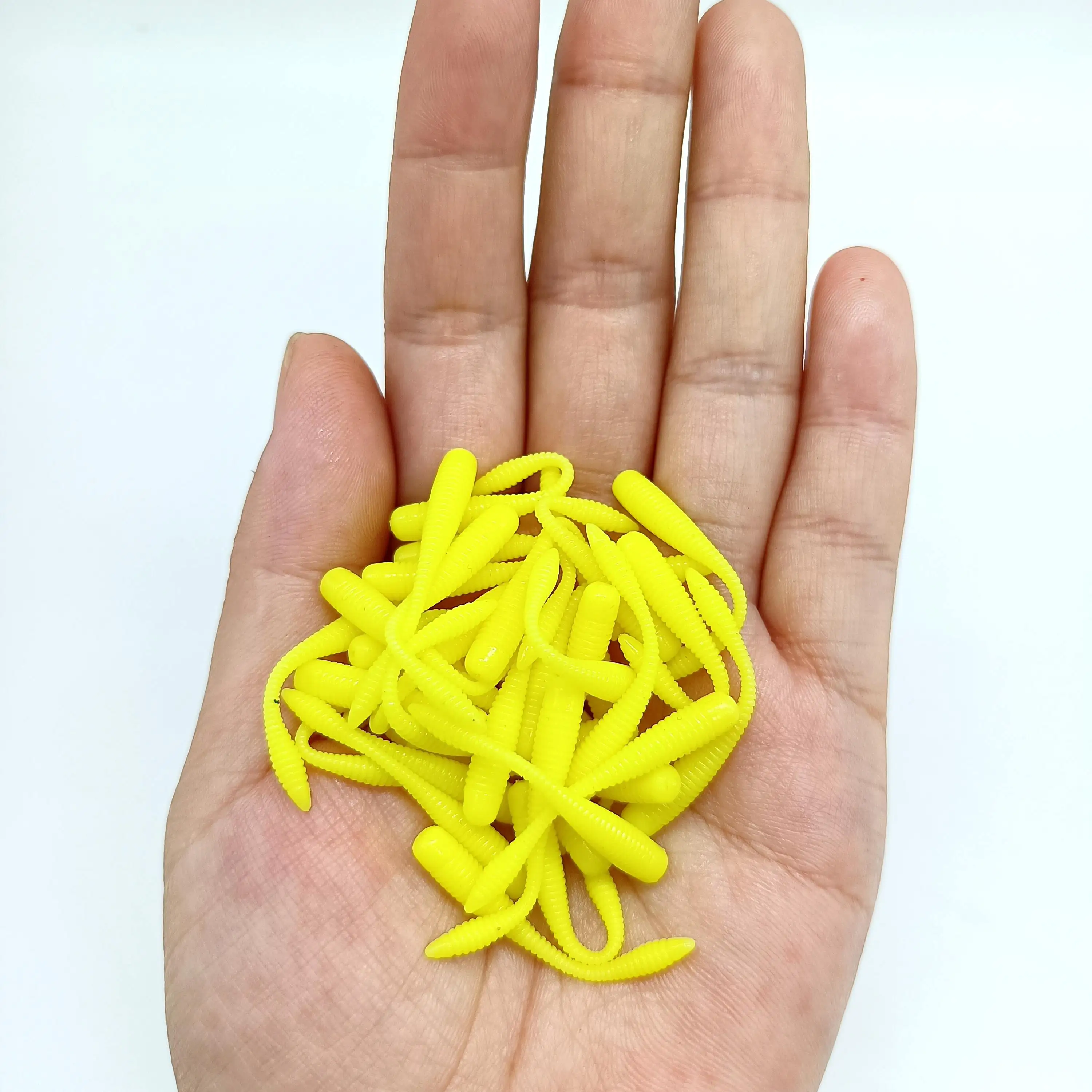 DUODUOYU 10PCS  Mini Soft Fishing Lure 0.2g/38mm Small Silicone Bait Isca Artificial  Jig Wobbler Soft Worm Carp Fishing Tackle image 4