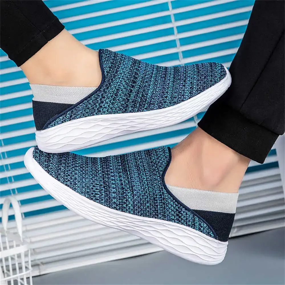 Ventilation Slip On Man's Blue Tennis Casual Sneakers White Shoes For Walking Sport Athlete Tenni Sapateni Imported