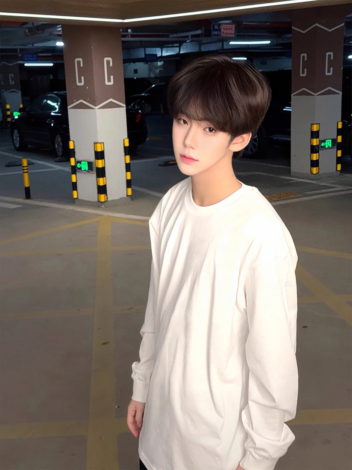 

White American Style Hoodie Men's Heavyweight Pure Cotton Long Sleeve T-Shirt Autumn Season Basic Shoulder Fit Youthful Trend