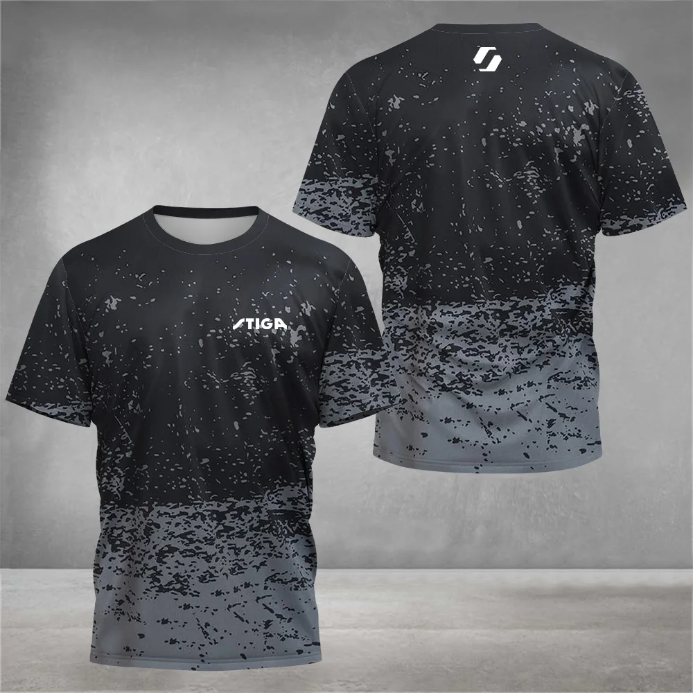Modisches Herren-T-Shirt für den Sommer, Wettkampf- und Trainings-T-Shirt mit Buchstaben-Aufdruck, bequemes und atmungsaktives Rundhals-T-Shirt für den Freizeit- und Sportbereich im Freien – Detail 11