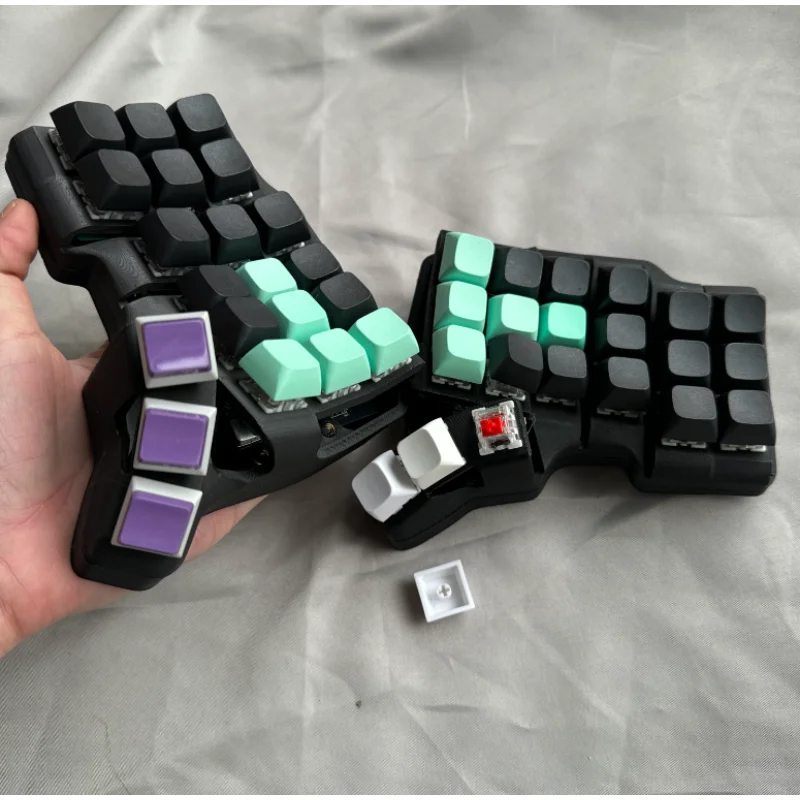 TBK Mini 3X6 Teclado Dividido Personalizado Sem Fio Bluetooth Hot Plug Gaming Mecânico Teclado Dividido ZMK/VIAL Mudança de Chave Online