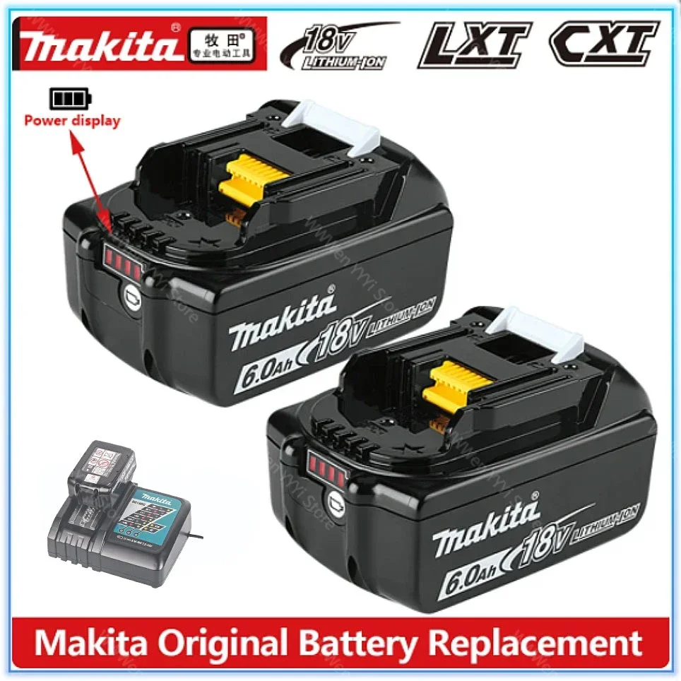 

100% Original Makita 6Ah/5Ah/3Ah Makita for 18V Battery BL1830B BL1850B BL1850 BL1840 BL1860 BL1815 Replacement Lithium Battery