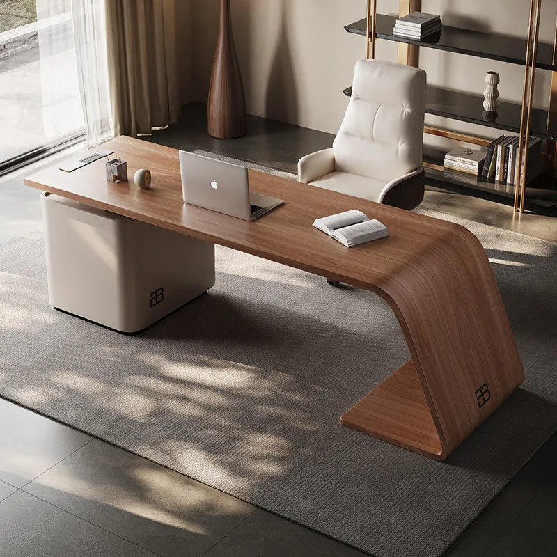 Classic Upgrades Luxury Storage Computer Desks L Shape Modern Mesa Escritorio Work Station Table Narrow Italy Unique Office Desk