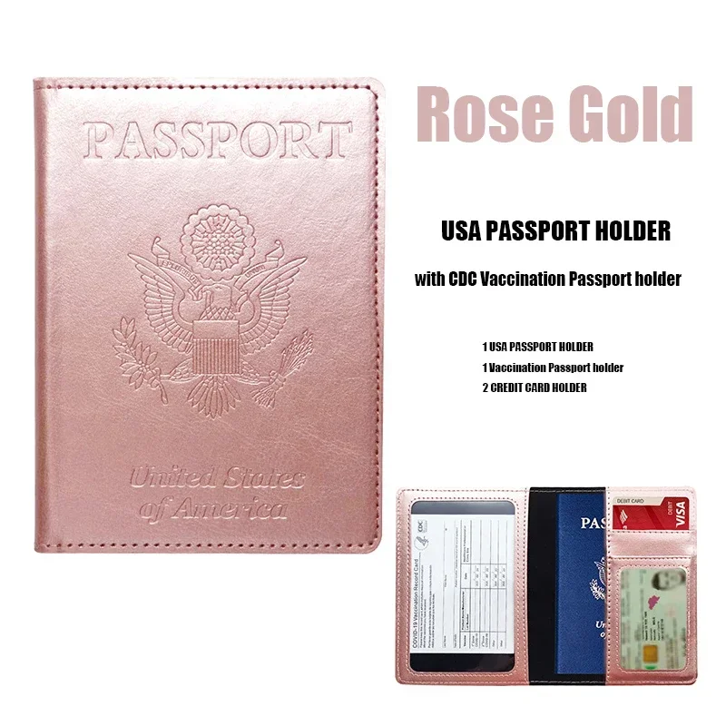 Custom USA custom Passport Cover Women con nome passaporto American Cover per passaporti Girls America