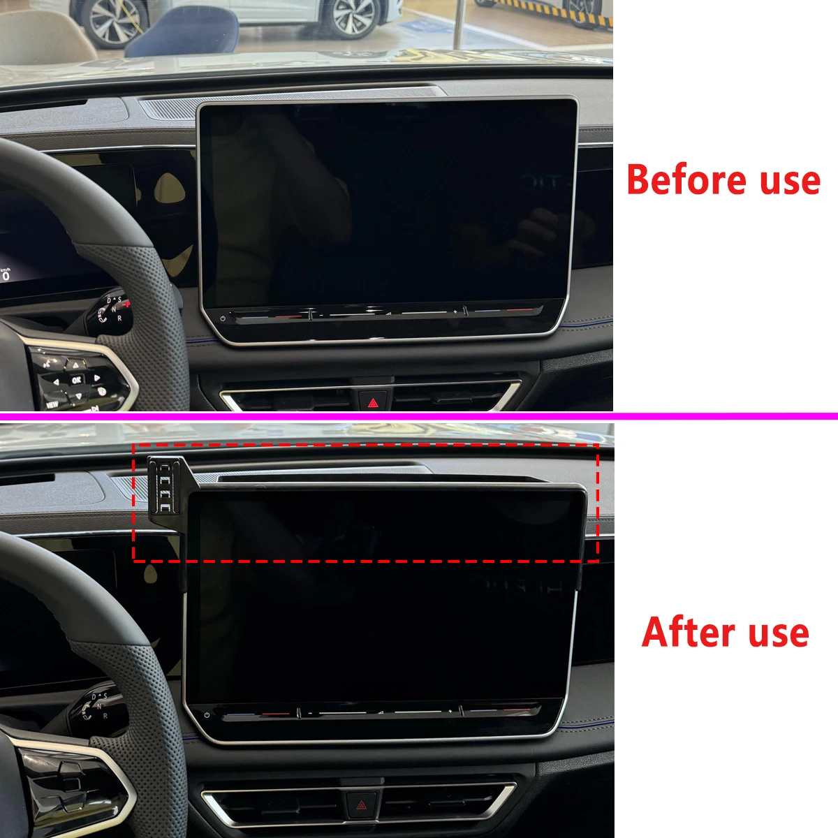 Designed For Volkswagen VW Tiguan 2024 2025 Car Phone Holder Fit 15