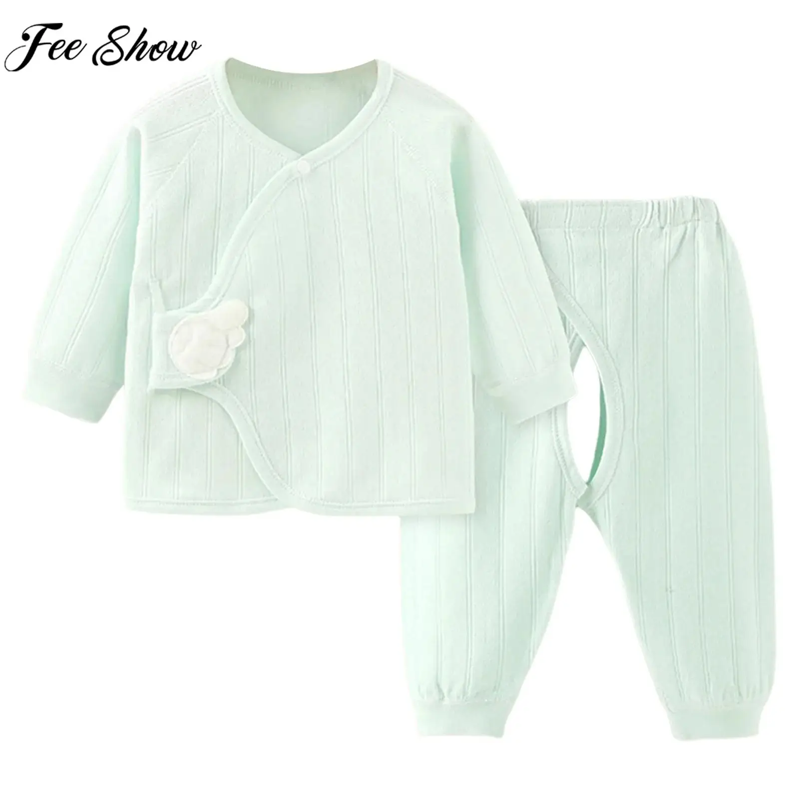 

Мягкий и удобный комплект для новорожденных из 100% хлопка: лонгслив с вырезом на промежуточной части и штанишки или шапочка. Идеально для повседневной носки, сна и дома.