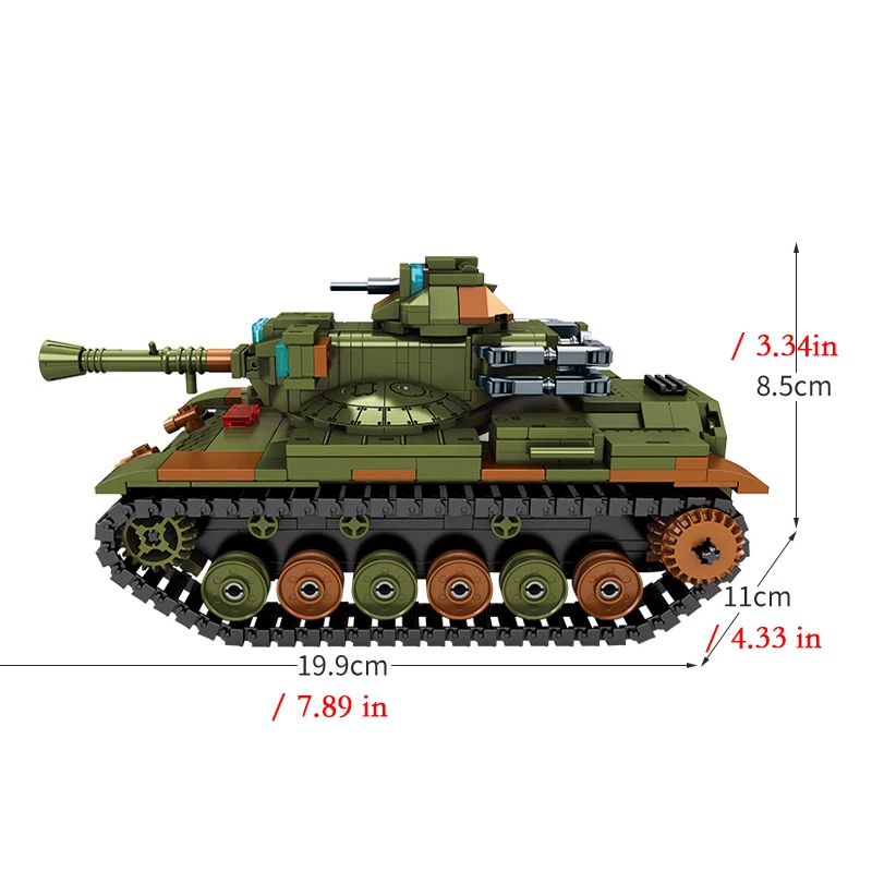 سيمبو-كتل بناء نموذج دبابة ثقيلة للأطفال ، لعبة تشوه ، قذيفة قابلة للغسيل ، الطوب التجمع ، هدية عيد الميلاد ، الولايات المتحدة M46 ، M60