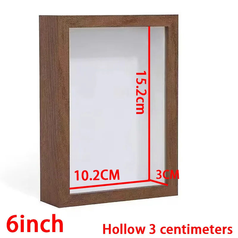 Shadow Box Depth 3cm Wooden Photo Frame for Displaying 3D Works