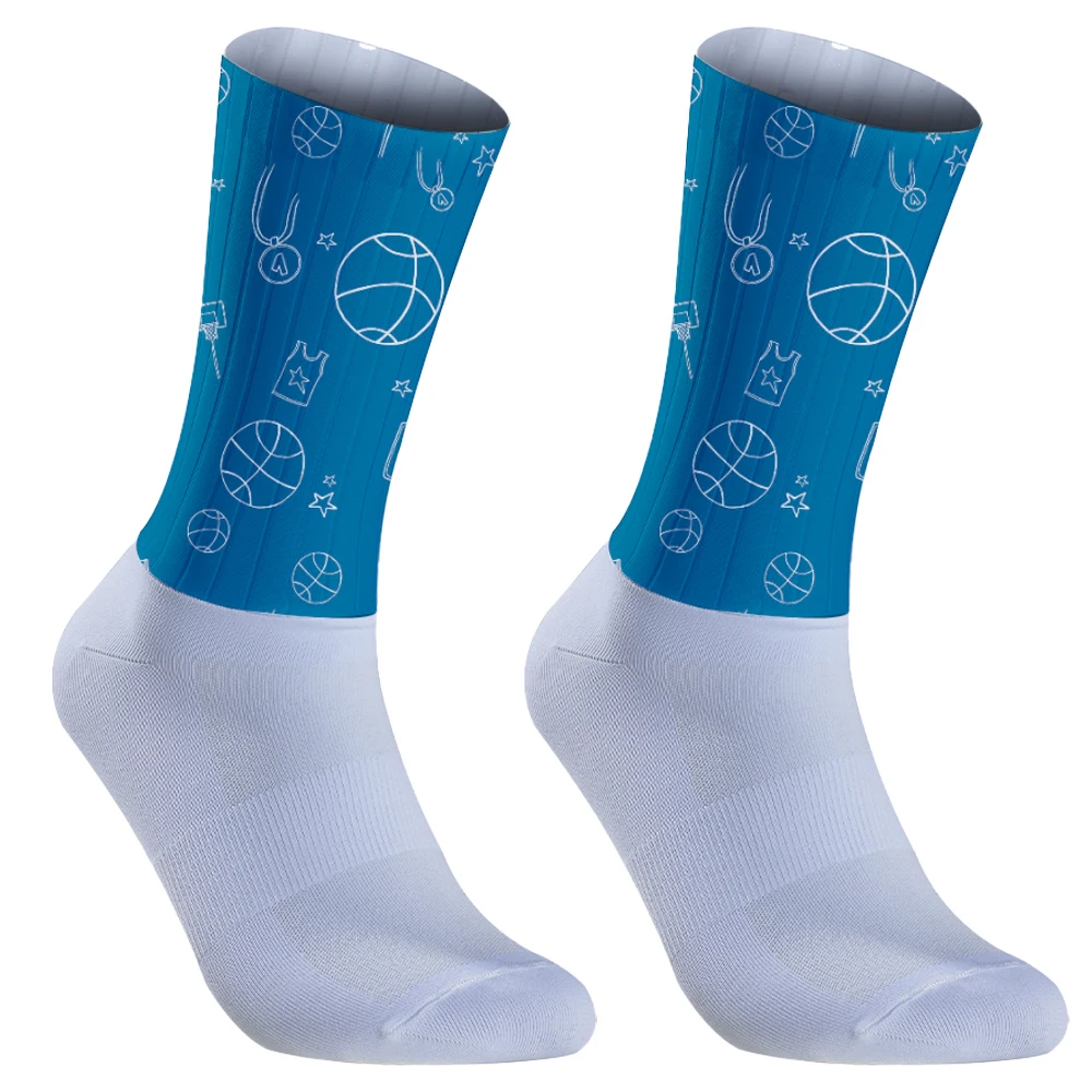 2024 Fußball Sport Socke Anti-Rutsch-Profi-Fahrrad Socken Fahrrad Männer und Frauen Sport Socken Rennen Rad socken