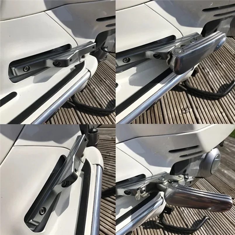 Motorcycle Passenger Footrest Rearward Extended Footrest For Piaggio VESPA GTS300 GTV 200 250 300IE