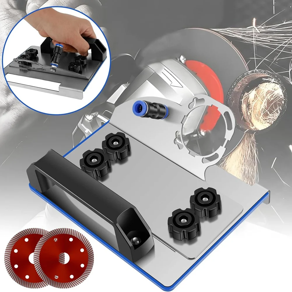 

A02F-Angle Grinder Stand For Tile 45° Chamfer Cutting, Grinder Holder With Saw Blades,Fixed Holder For 100 Type Angle Grinder