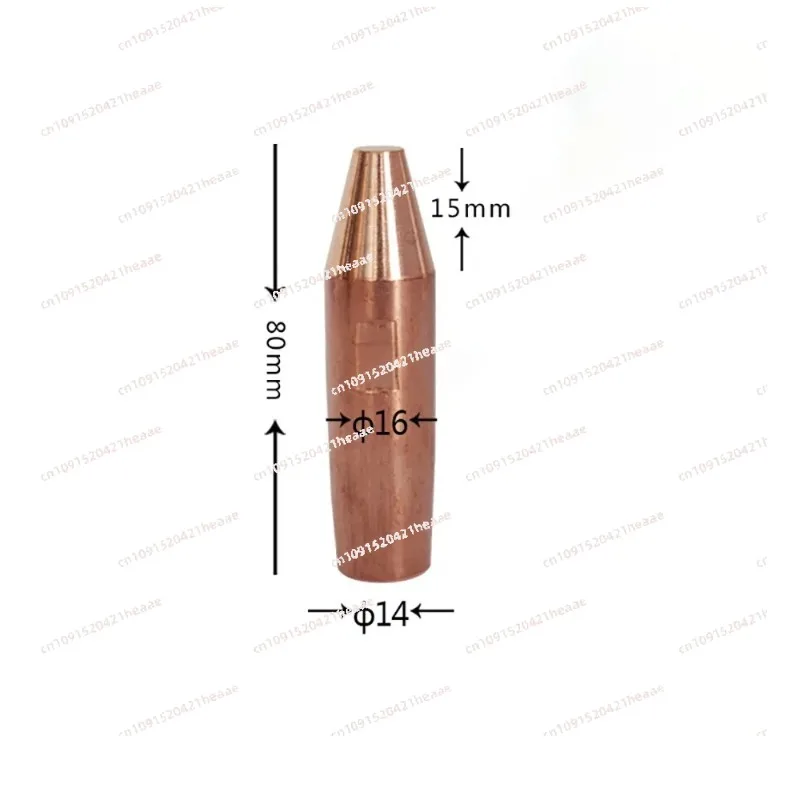 Suitable for13X45mm 13x50mm 13x60mm High Hardness Resistance Welding Electrode C18200 Pneumatic Spot Welder Electrode Tip