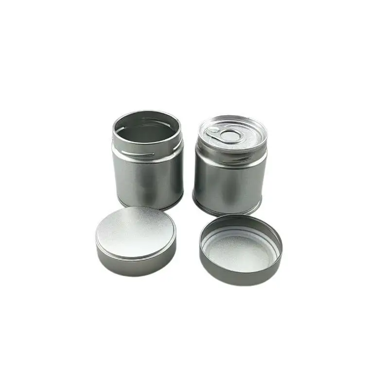 New Portable Mini Matcha Powder Can Thick Tinplate Tea Sealed Jar Spice Storage Box Container Box Kitchen Gadgets Household