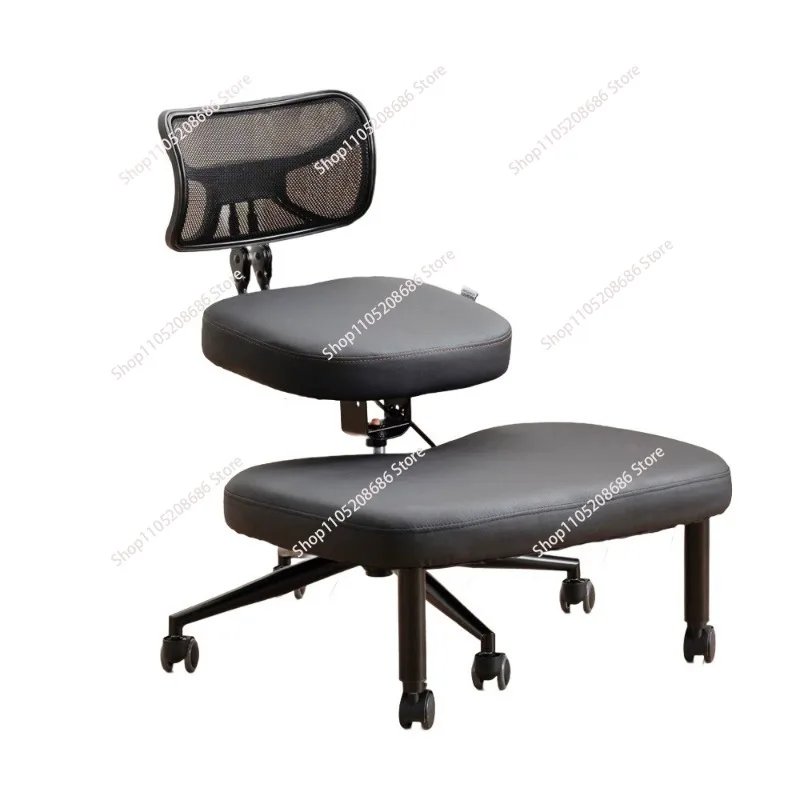 Customizable Cross-Leg Chair for Office, Meditation, Yoga - Adjustable Height with Waist Support