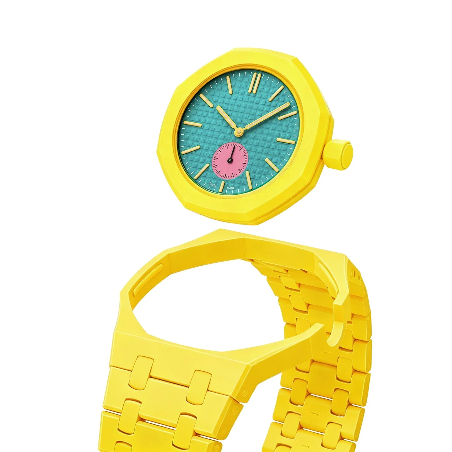 Bioceramic Case+Strap For Swatch X AP Royal Pop Pocket Watch Modification Kit Advanced Correa For Royal Pop Changer To Watchband