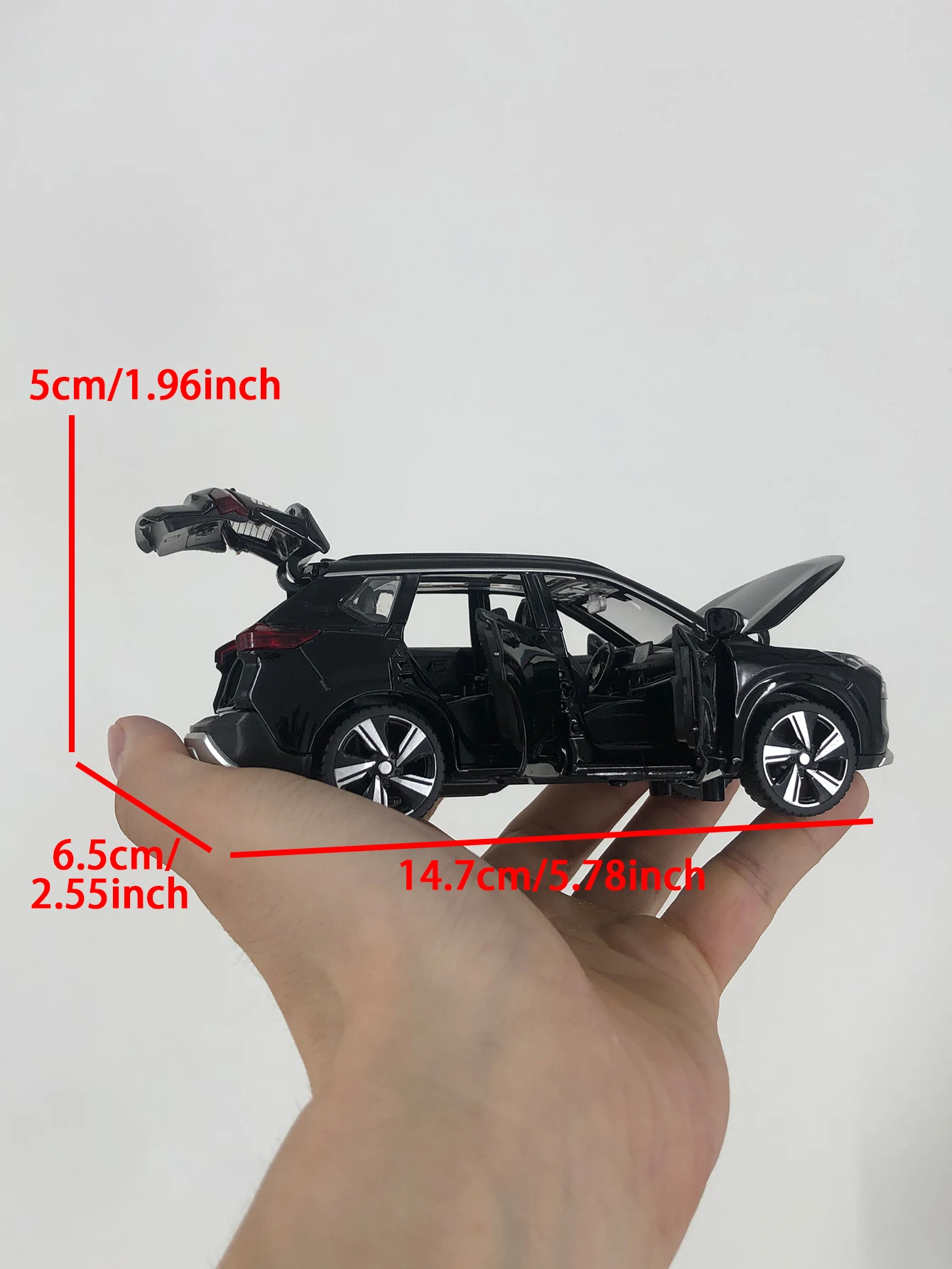 سيارة لعبة مجسمة مصنوعة من خليط معدني للطرق الوعرة مقاس 1:32 مع أبواب قابلة للفتح، سيارة هدية للأطفال