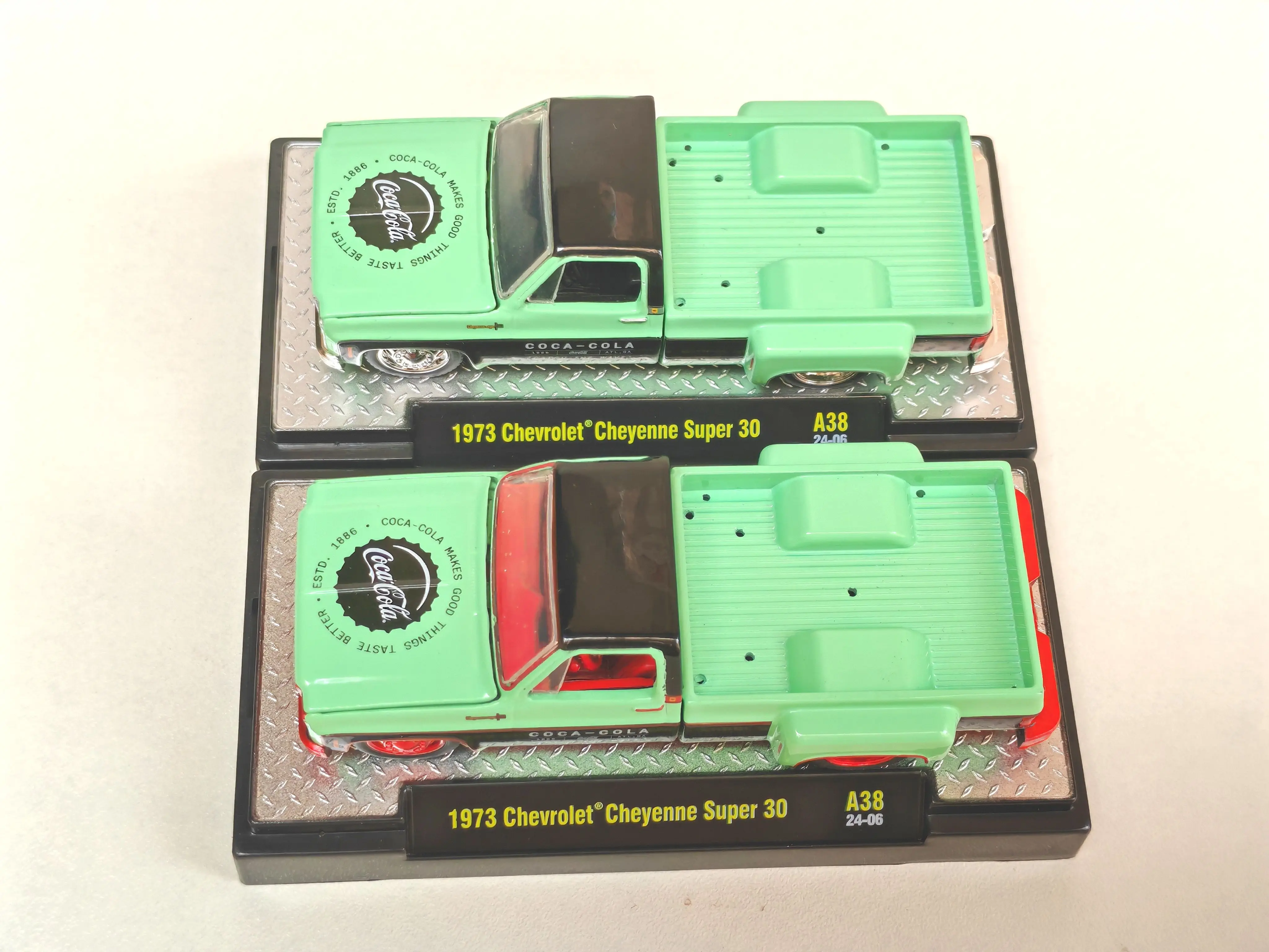 M2 Machines 1/64 1973 super 30 green Silver Red Special hub A38  Die-cast Alloy Car Model Collection Gift Toy