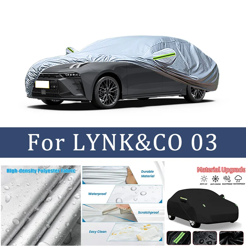 

For LYNK&CO 03 Car Cover Car Waterproof All Weather Automobiles Full Exterior Covers - Sun-proof Outdoor Anti scratch