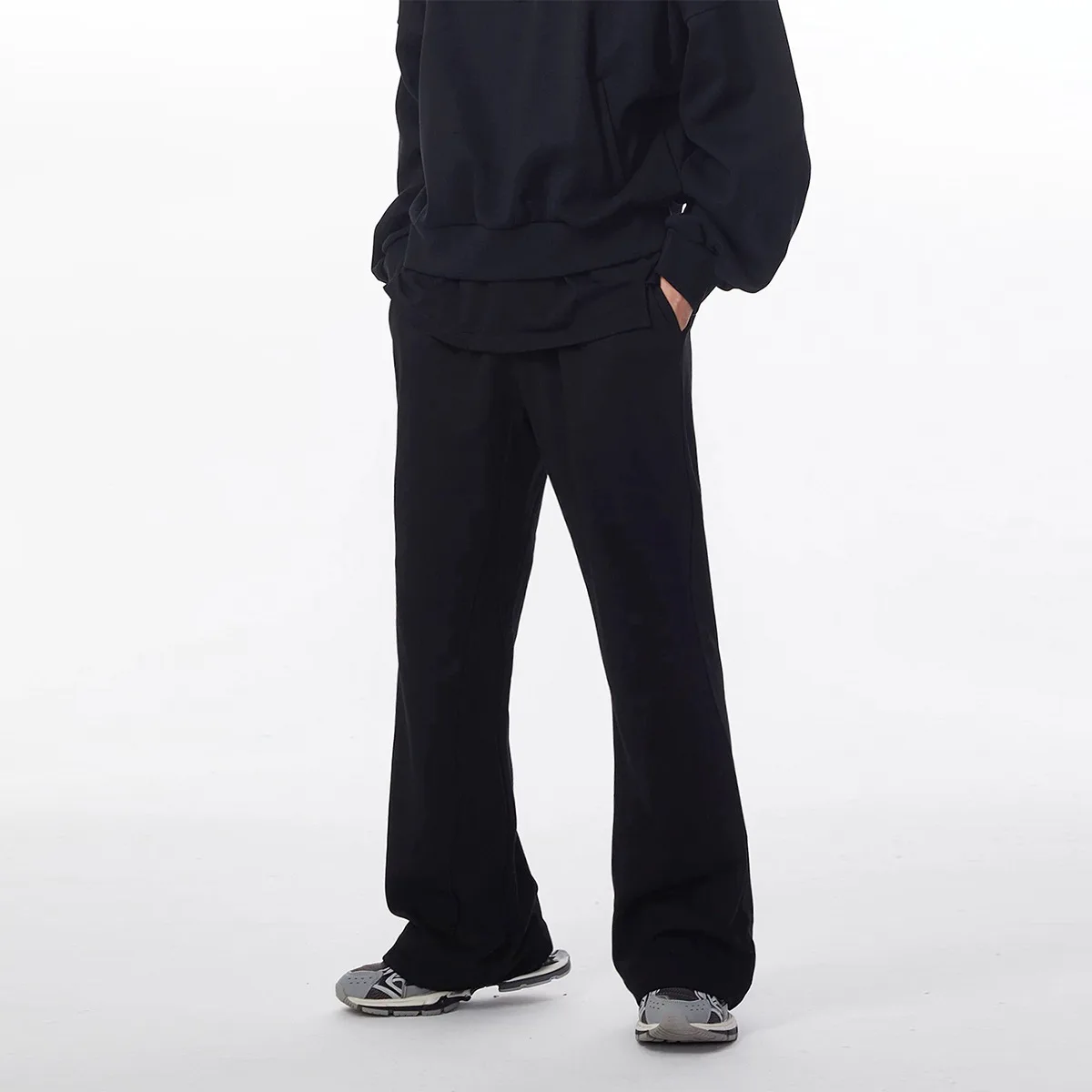 OR FL Women's Cleanfit Retro Grey Wei La Slacks Sweatpants Trendy Brand Autumn Vibe Drooping Sensation Sports Pants Slacks Y2k