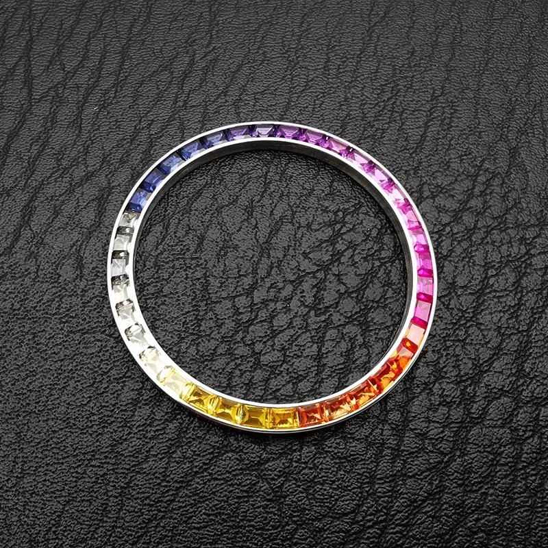 Rainbow Gems Diamond Bezel For 31mm 34mm 36mm 41mm Datejust, Watch Parts