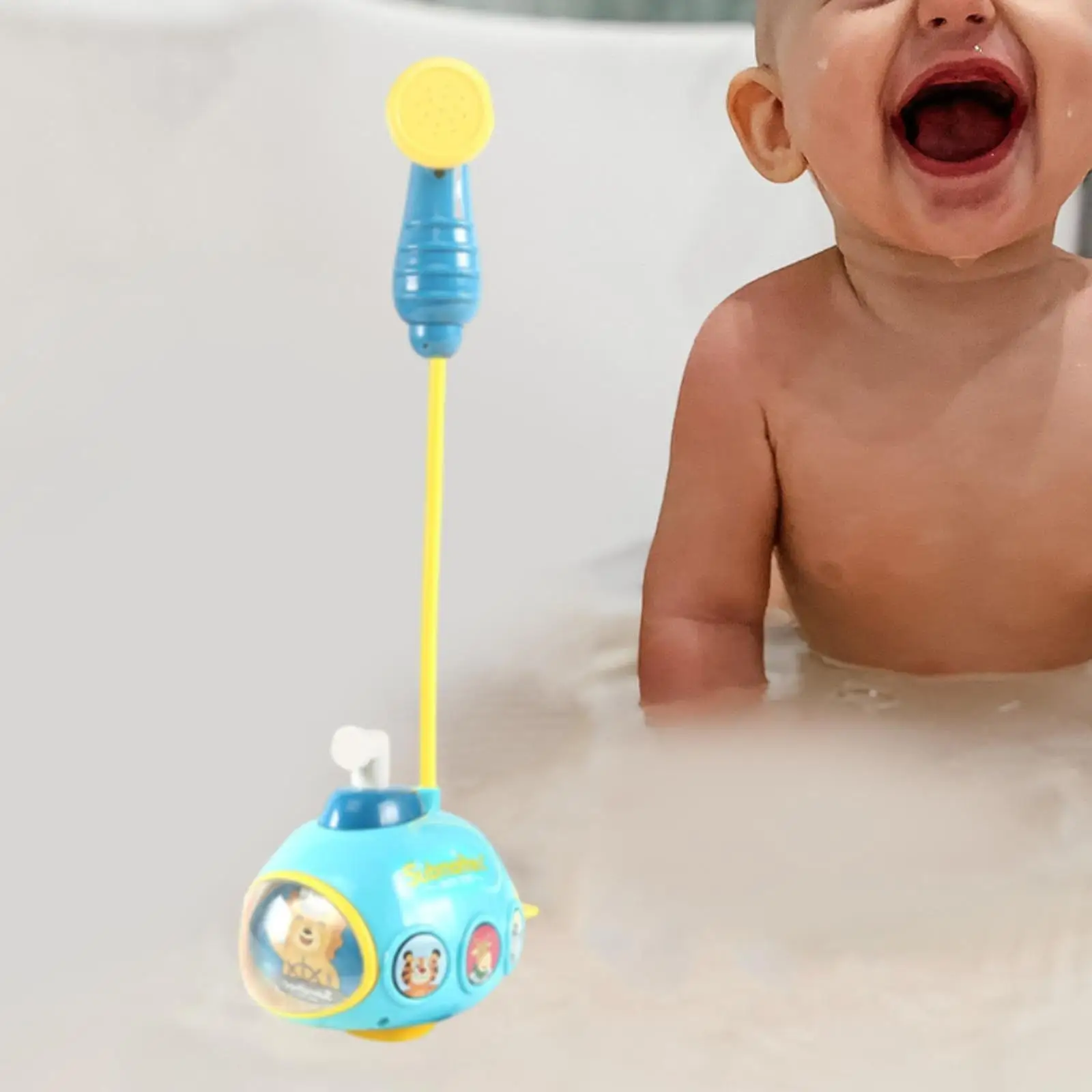 목욕 장난감 휴대용 목욕 시간 사용하기 쉬운 조절 가능한 호스 욕조 액세서리