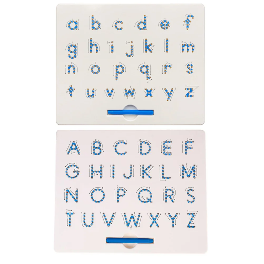 

Steel Ball Alphabet Board Sky-Blue Educational Developmental Sketchpad for Kids Writing Drawing Learning Practice