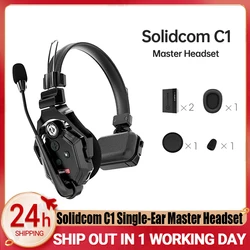 Hollyland Solidcom C1 Single-Ear Master Headset Full-Duplex Wireless Intercom System Headset for Team Communication EU Standard