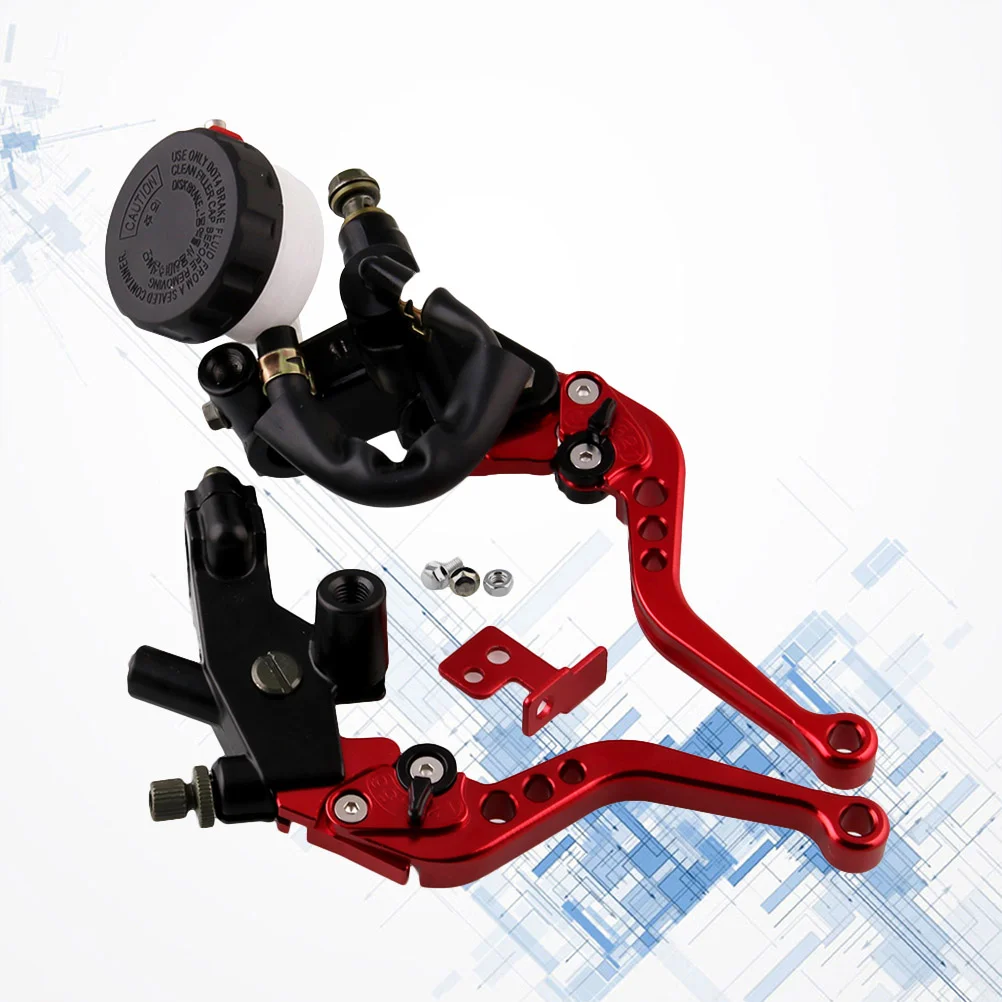 

Motorcycle Brake Clutch Master Cylinder Lever Adjustable Universal Horn