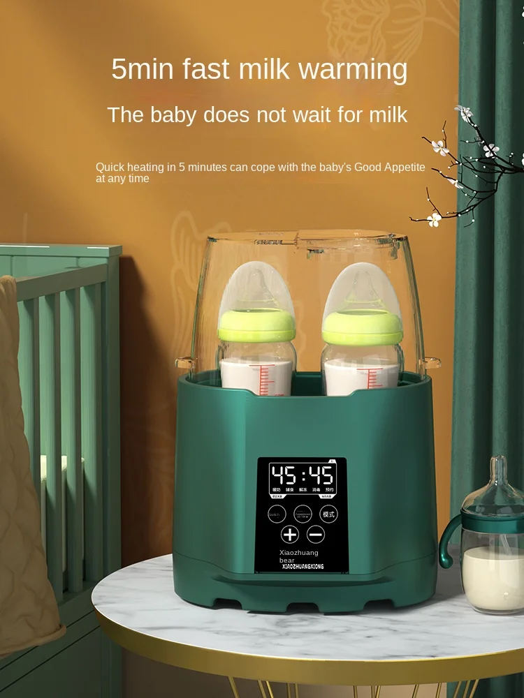 Hxl Milk Warmer 2-in-1 Baby Milk Warmer Automatic Constant Temperature Heating Feeding Bottle Insulation Sterilizer