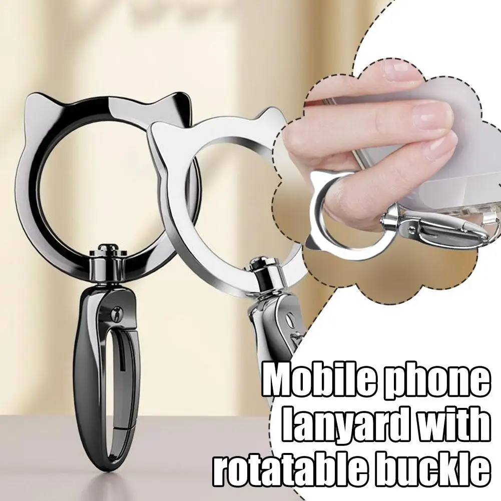 Cuerda colgante para teléfono móvil, hebilla colgante giratoria con cuello, versión colgante para perro, hebilla ensanchada de Metal, cuerda de junta E4T7