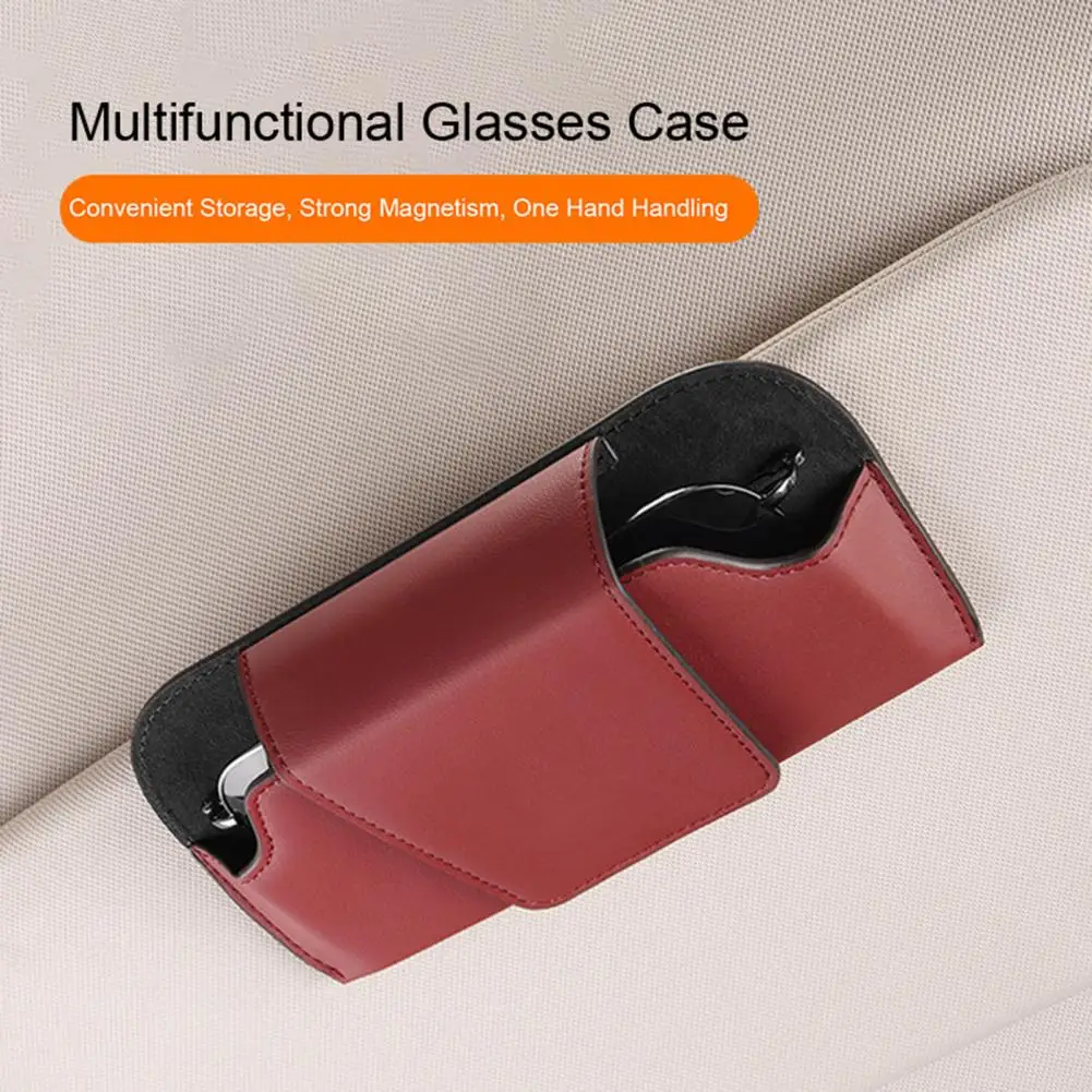 

Car Glasses Clip Premium Plush Lining Non-Fading Universal Auto Eyeglasses Organizer Box Auto Supplies