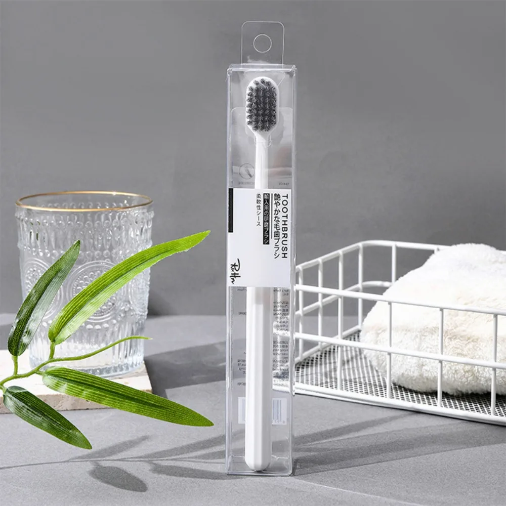 

1/2/4 шт. дорожная зубная щетка для взрослых, черно-белая мягкая щетина, пара, щетка для рук, уход за зубами, гигиена полости рта, бытовая