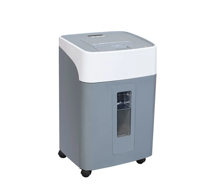 11 Gallon Pull-out Bin with A LED Bin-full Indicator 300 Sheets Auto-Feed 40L 11 Gallons Office Paper Shredder Machine