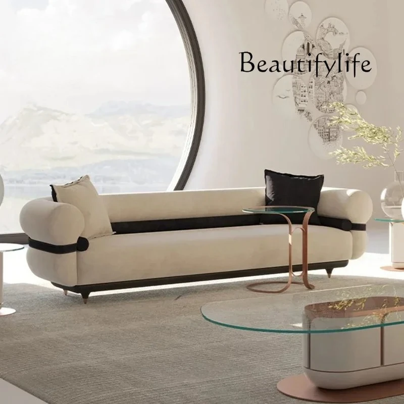 

Nordic luxury fabric color matching sofa Italian creative designer soft decoration hotel leisure sofa