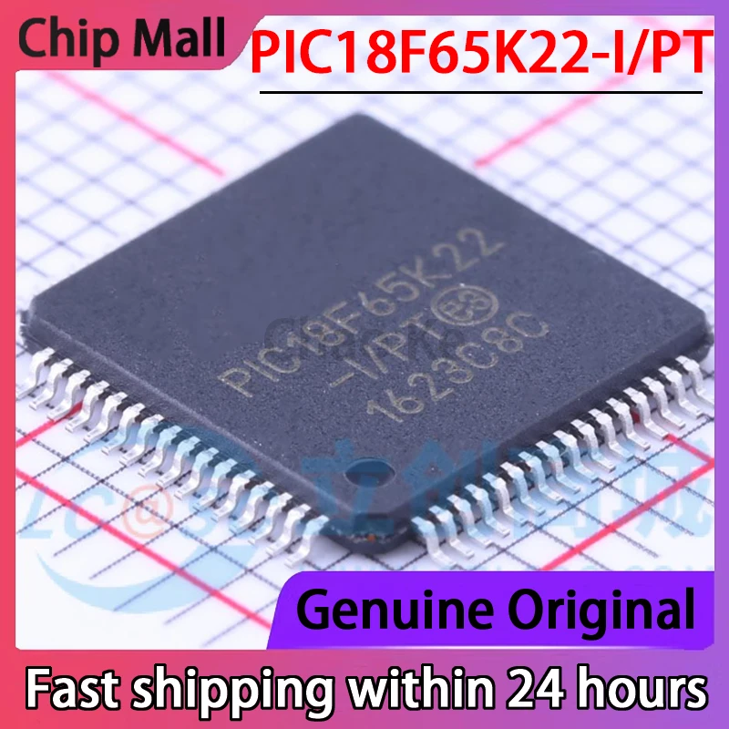 1PCS New PIC18F65K22-I/PT 8-bit Microcontroller MCU Chip TQFP-64