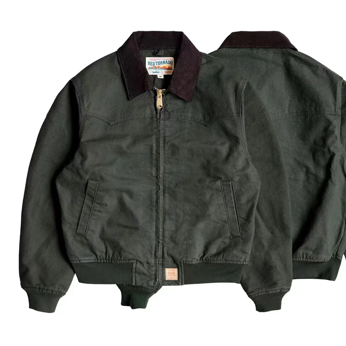 

Red Tornado Washed Santa Fe Duck Jacket Autumn Mens Vintage Workwear Outerwear