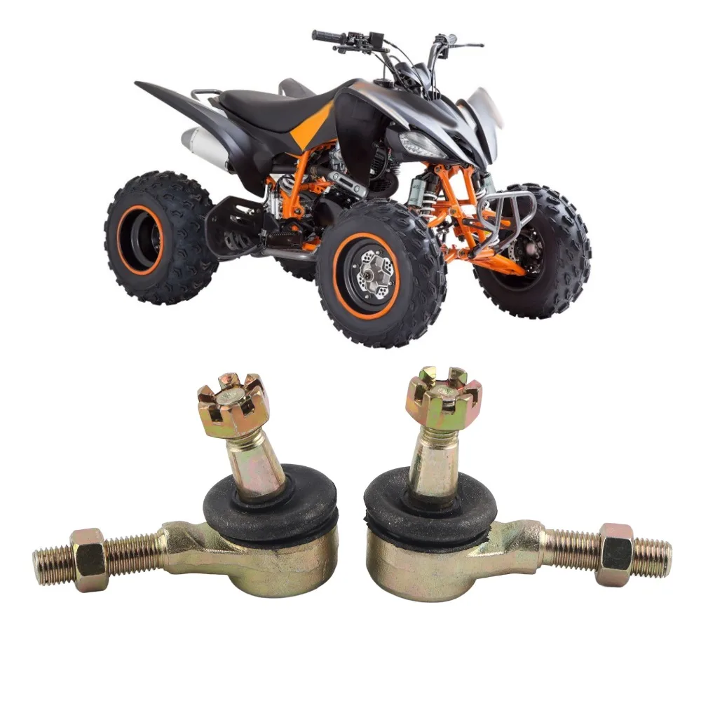 2Pcs Durable M10 Thread Tie Rod Ball Joint Heavy Duty Design Gold Ball Joint Replacement Swing Arm Ball Joint For ATV