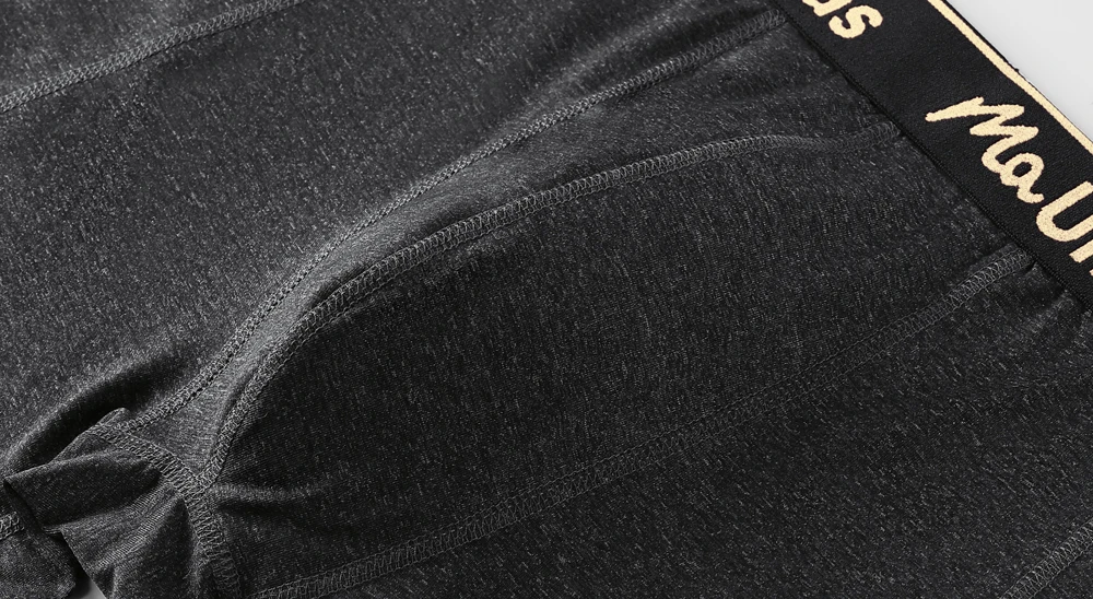 Neue Herren-Unterhosen, lange Markenunterwäsche für Männer, Boxershorts, sexy lange Herren-Slips mit elastischem Bund und Schriftzug. – Detail 7