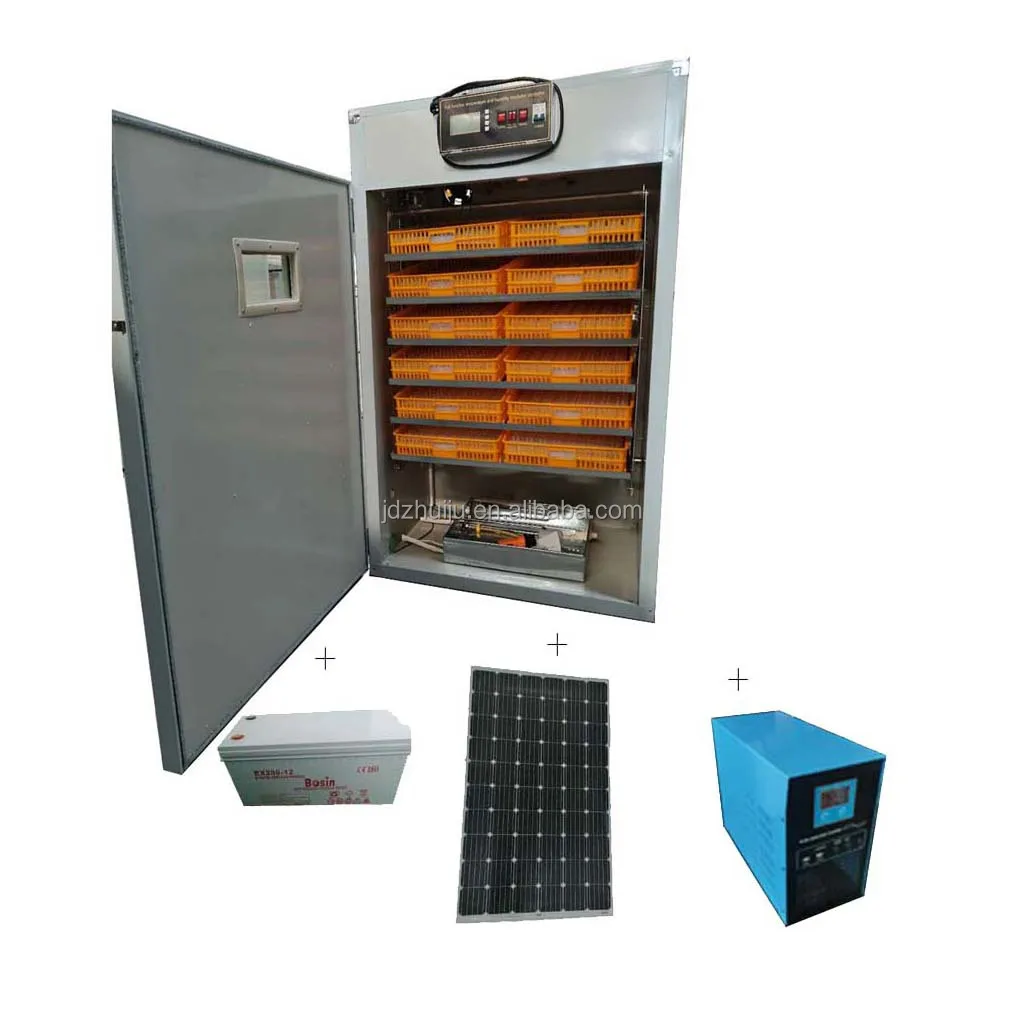 Automatic Solar-Powered 1000 Chicken Egg Incubator HJ-SI7 New 220V For Duck & Emu Hatching