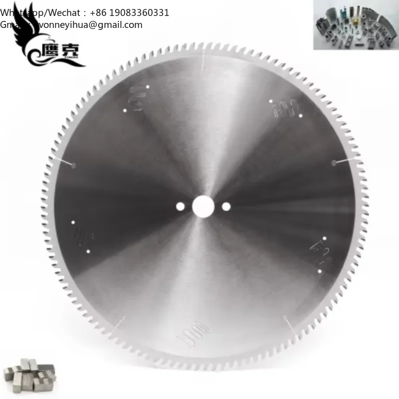 Industrial High Rigidity PCD Carbide Circular Saw Blade OEM For Laminate Board And Aluminum Cutting High Speed 420mm 4mm 30mm
