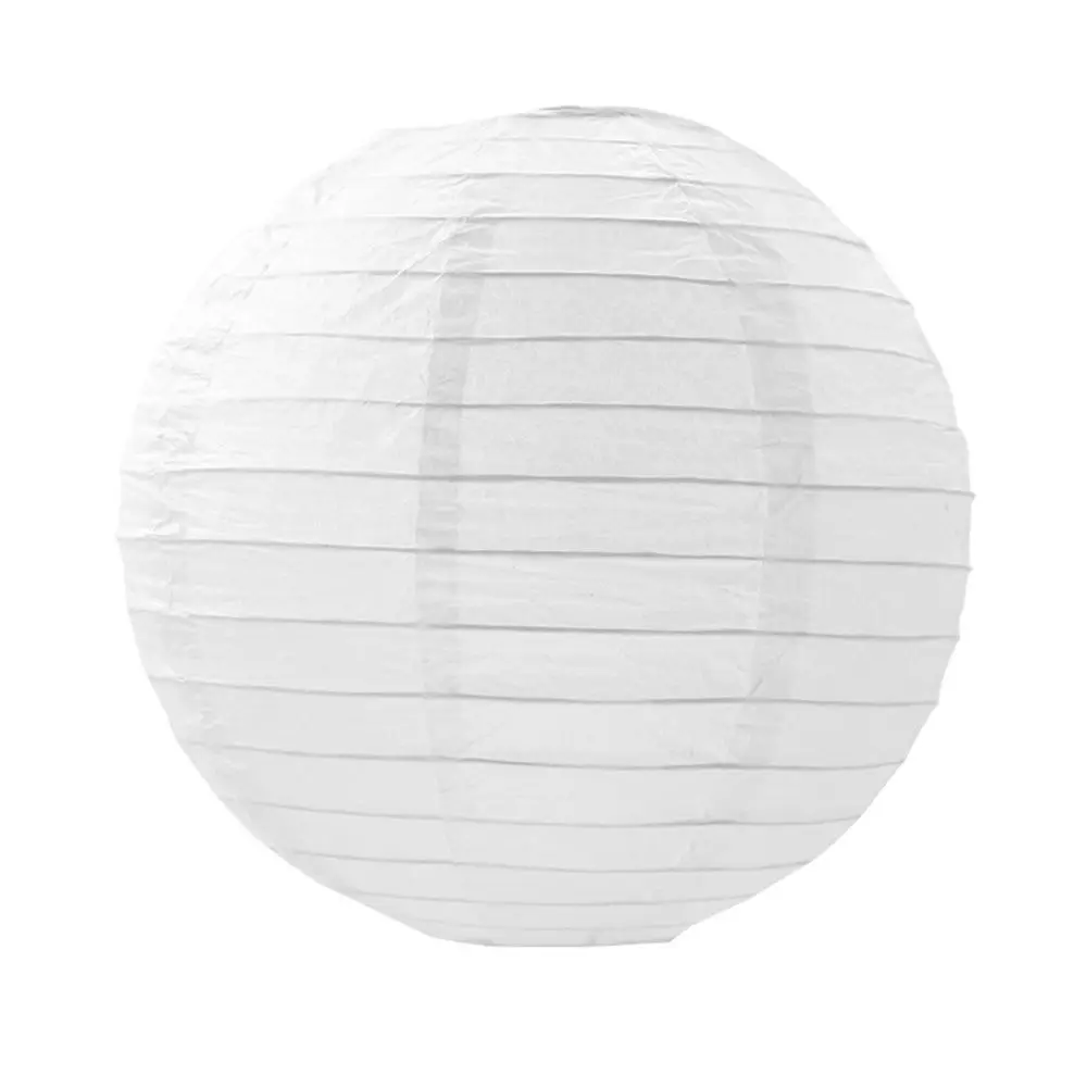 Party Decoration DIY Lamp Mid Autumn Hanging Decoration Round Hanging Lantern Ball Paper Lamp Paper Lantern White Lantern