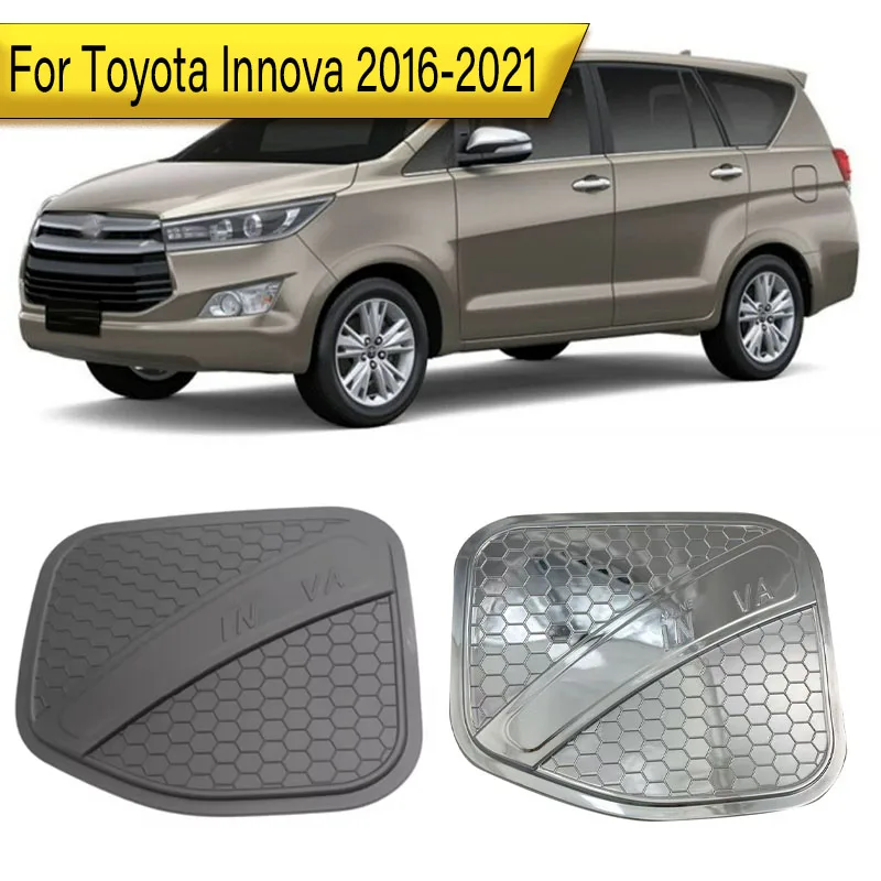 

For Toyota Innova 2016-2021 Fuel Tank Cap Car ABS Electroplated Fuel Tank Sticker Decorative Cover With Signs