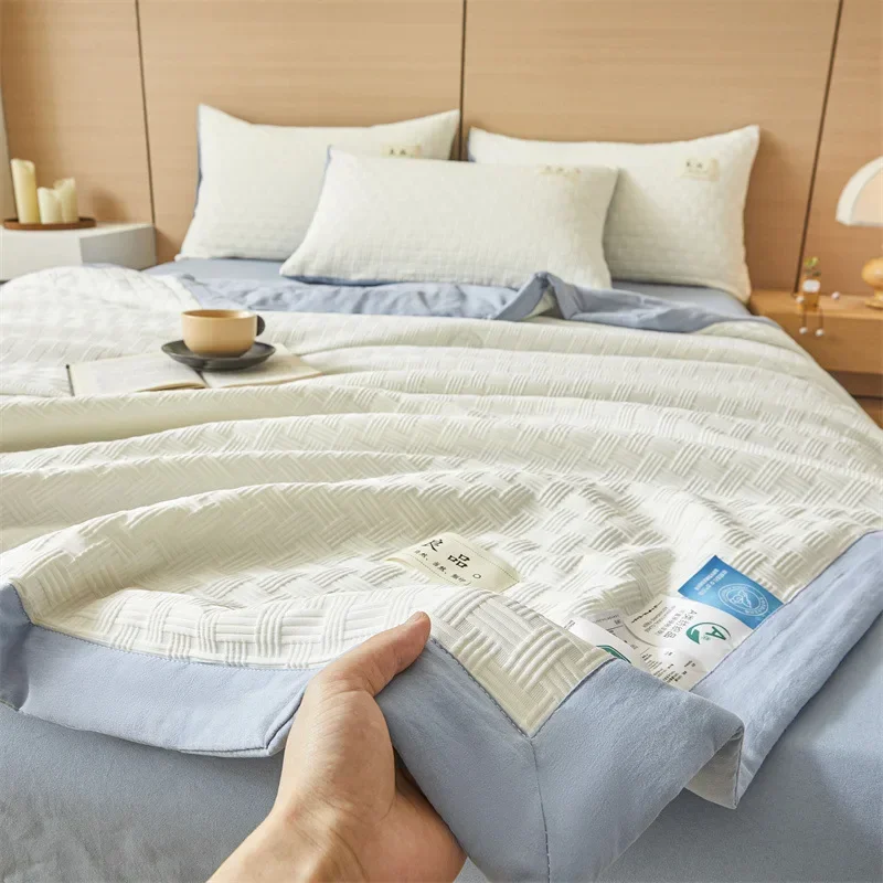 

soybean Xia Liang quilt air conditioner quilt Thin quilt core Machine washable Dormitory single double 4-piece set