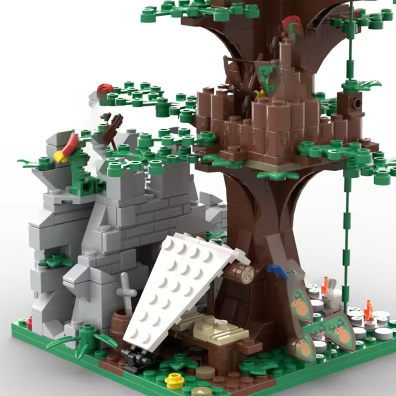 

MOC Medieval Forest Forge Building Model - Small Part Assembly Toy Blocks 219pcs - Suitable for All Enthusiasts - Creative Festi