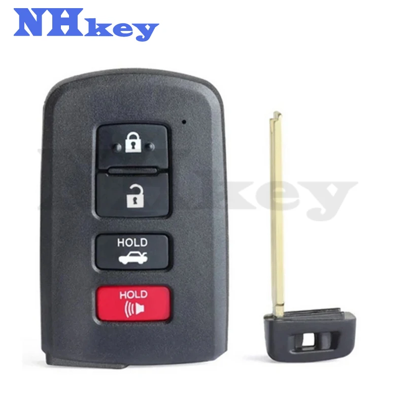 NHKEY 2011-2017 Camry Avalon Corolla Aurion 3 + 1 przycisk FSK433 MHz Keyless-Go inteligentny klucz/FCC ID: BA4EQ/PN: 89904-33460 89904-12340