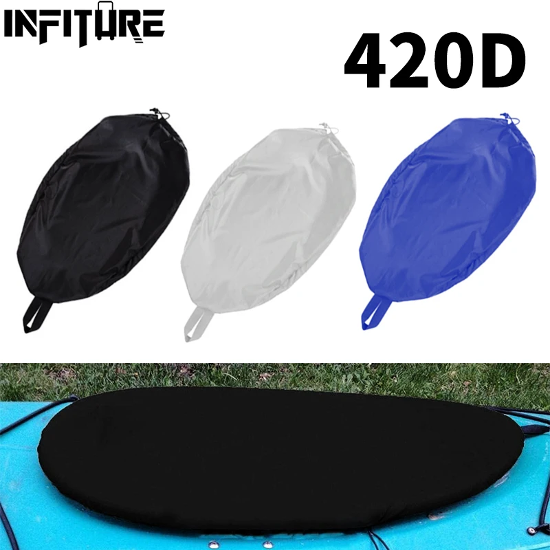 Universal Cockpit Cover 420D Fit paddle Kayak accessories for boats Breathable Adjustable Blocking Protector Ocean canoe S-XL