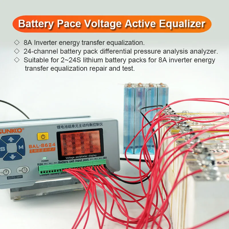 2-24 String 5A Lithium Battery Pack Inverter Lossless Transfer High Power Differential Pressure Balance Repair Device