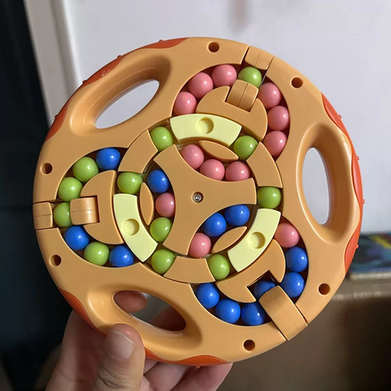 어려운 두뇌 게임 3in1 매직 빈 회전 퍼즐 불안 ADHD 스트레스 해소 장난감 선물 청소년 소년 소녀 성인용